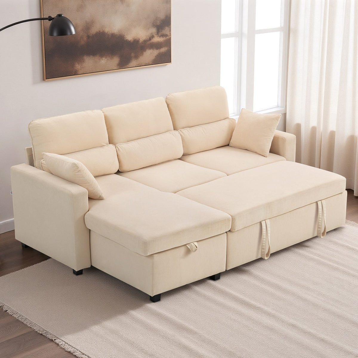 Oyat en Beige dans un salon clair