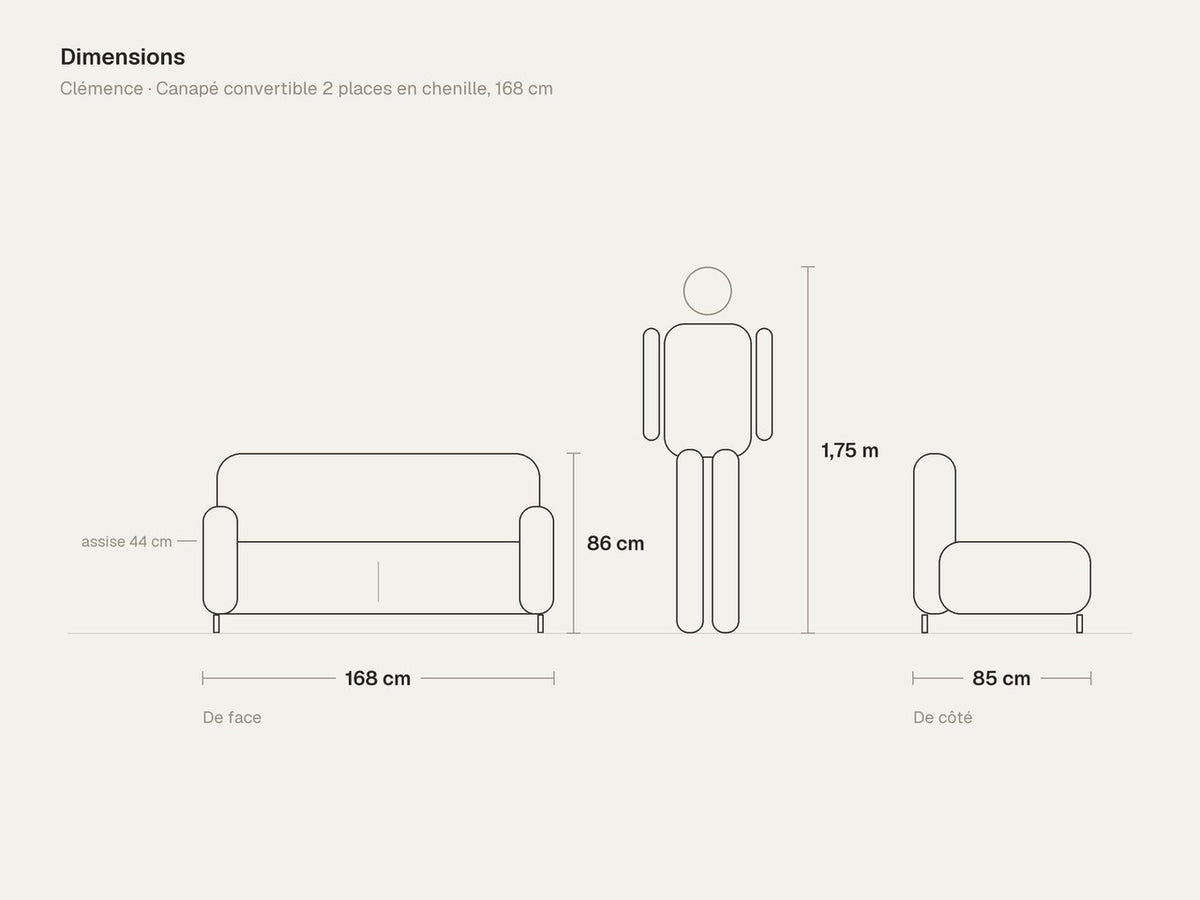 Dimensions de Clémence