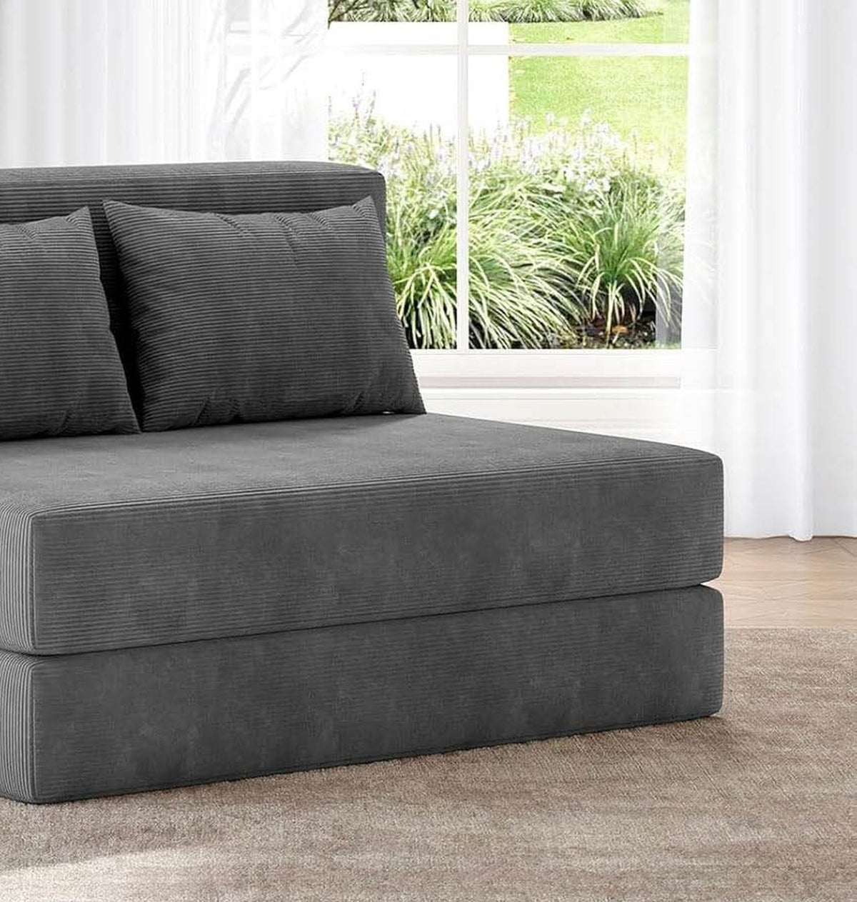 Hamac en Gris anthracite dans une pièce claire