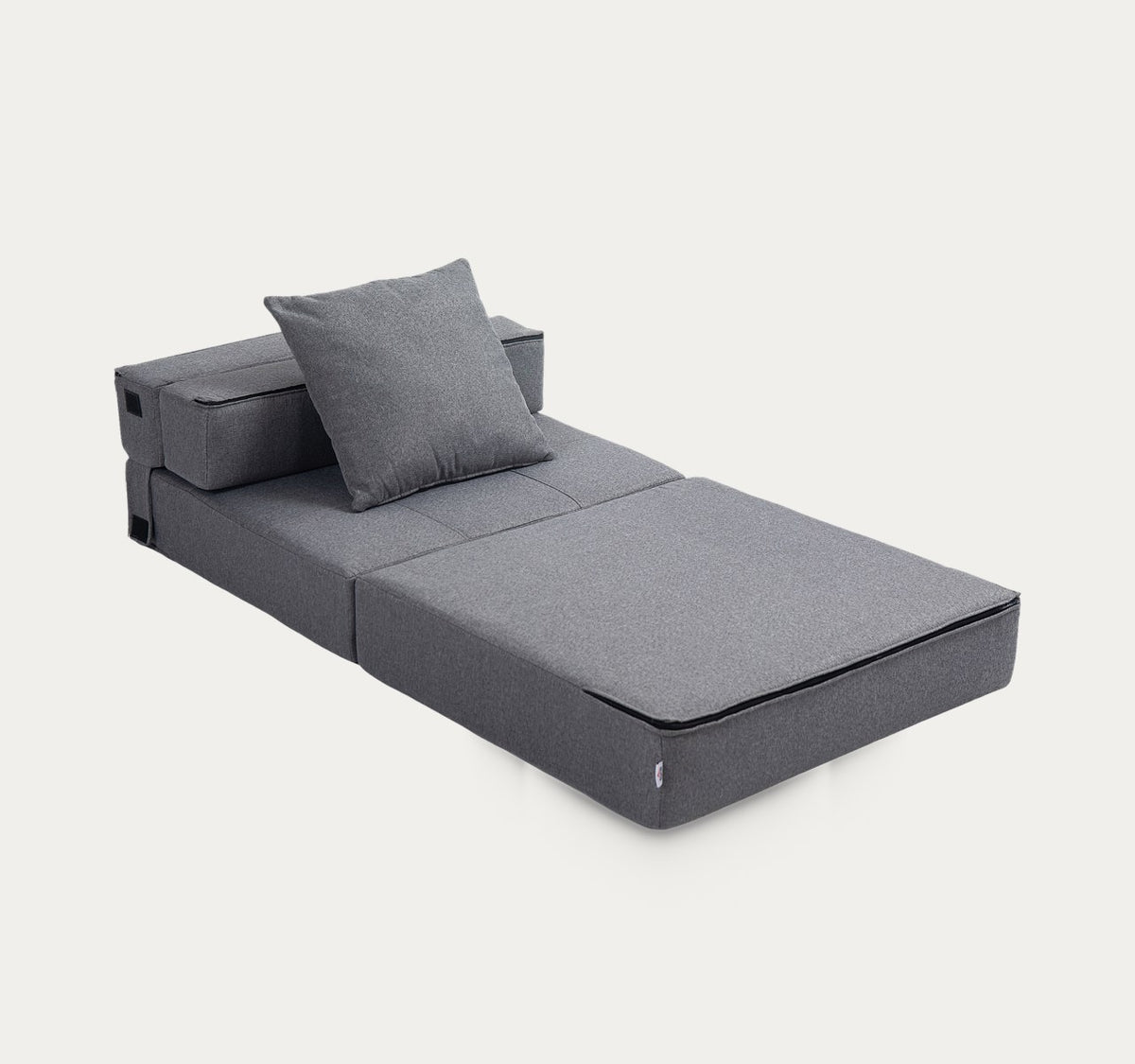 Pétale dépliée en couchage, en Gris galet, sur fond clair
